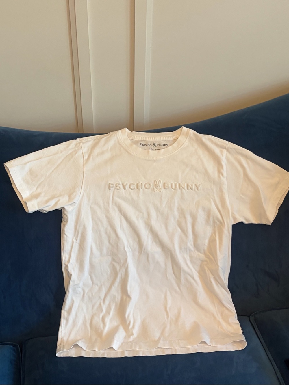 Psycho Bunny White Embroidered Logo Short Sleeve T-Shirt - boys